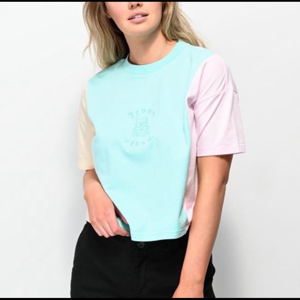 Teddy Fresh Pastel Color Block Tee